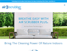 Tablet Screenshot of airscrubberplus.com